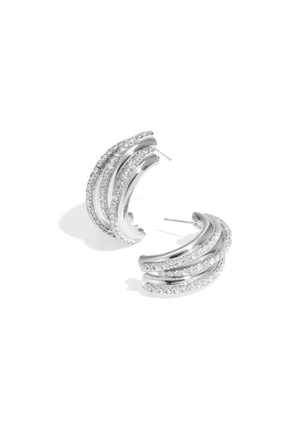 IJzeren oorbellen onregelmatige vorm Elegante kerst Luxe serie Dames sieraden