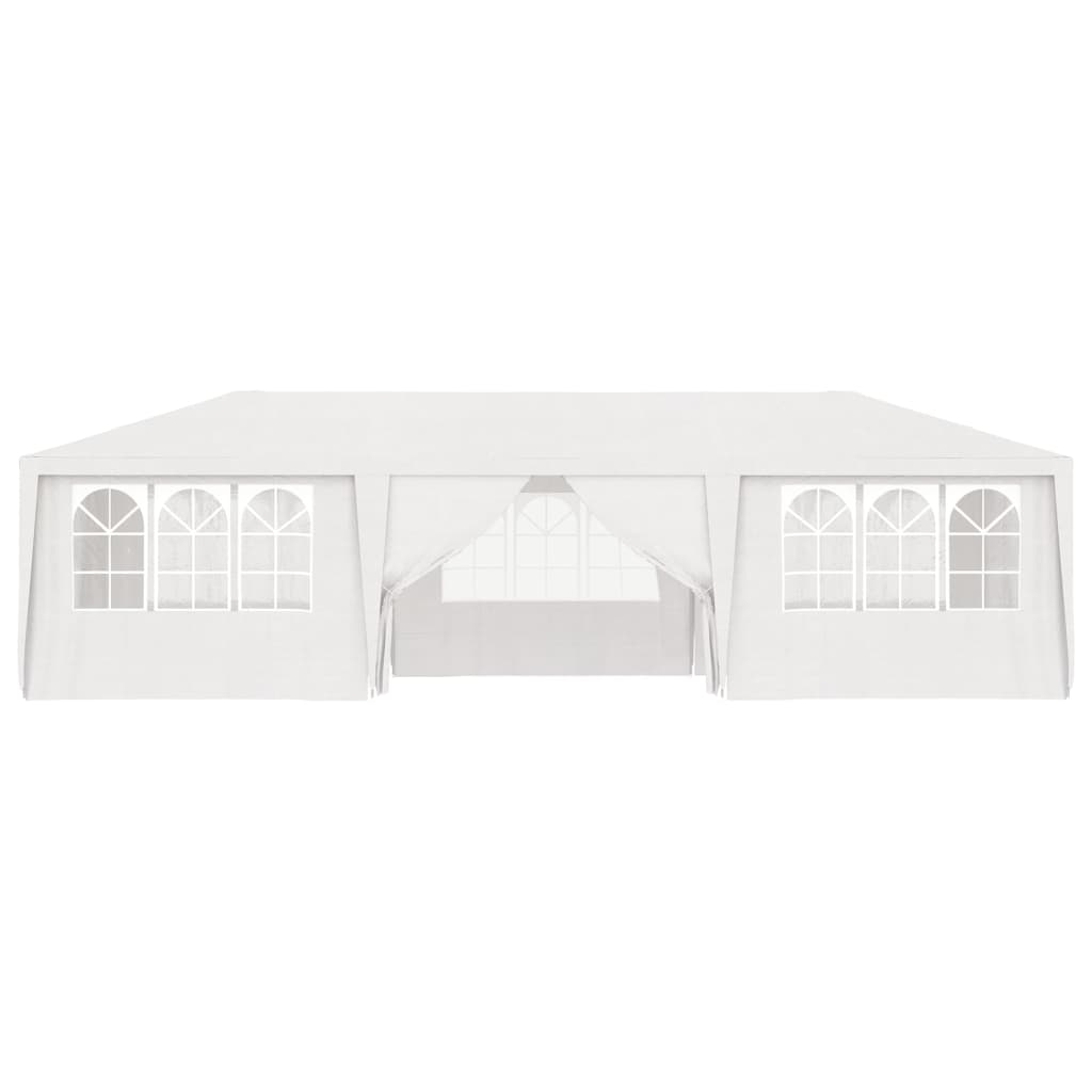 Partytent met zijwanden professioneel 90 g/m² 4x9 m wit