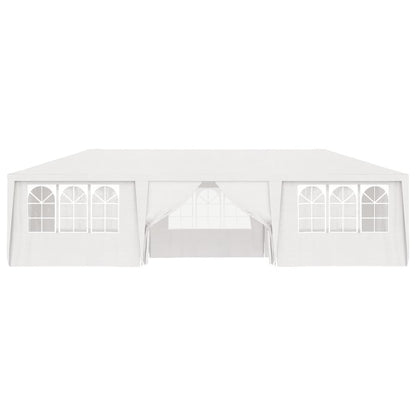 Partytent met zijwanden professioneel 90 g/m² 4x9 m wit