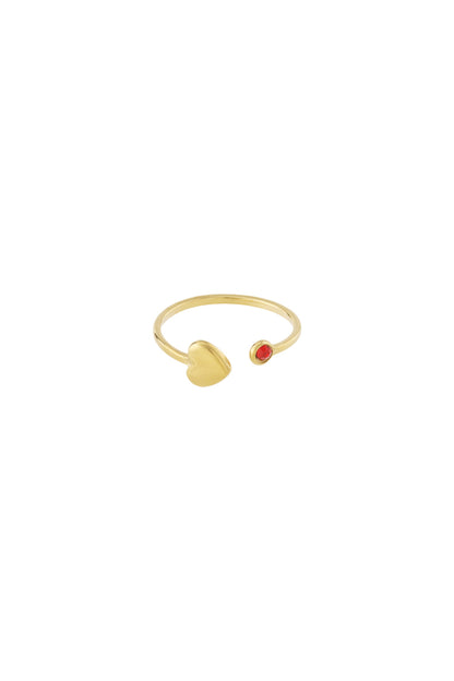 Geboortesteen ring