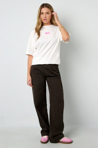 Cotton Knitted Women's T-shirt Casual Letters