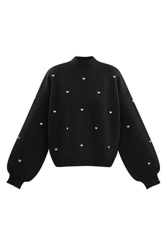 Acryl Gebreide Trui Casual Hart Patroon Herfst/Winter