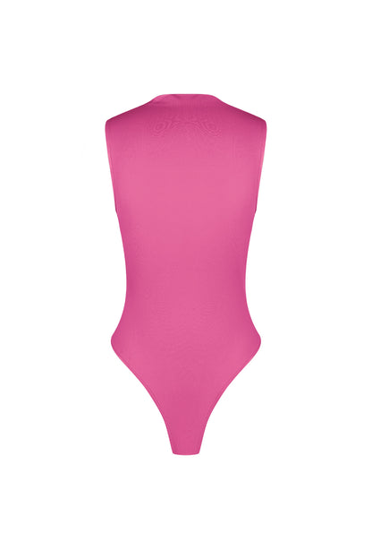 Elegant Bodysuit for Spring/Summer in Black, Fuchsia, Beige