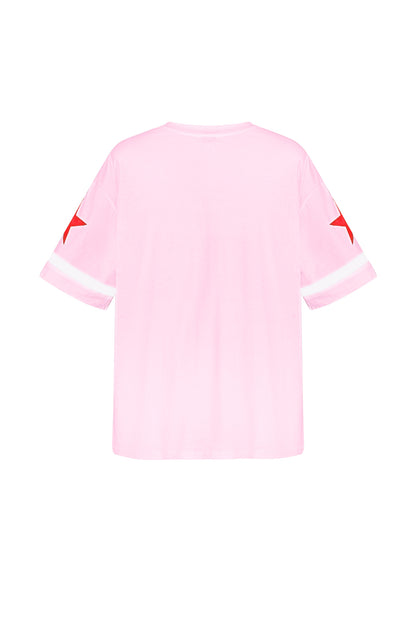 Cotton Vrouwen T-shirt Oversized Luipaardprint Nummer 98