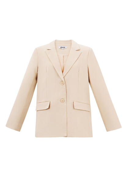 Polyester Women's Suit Set Tailored Bow Detail