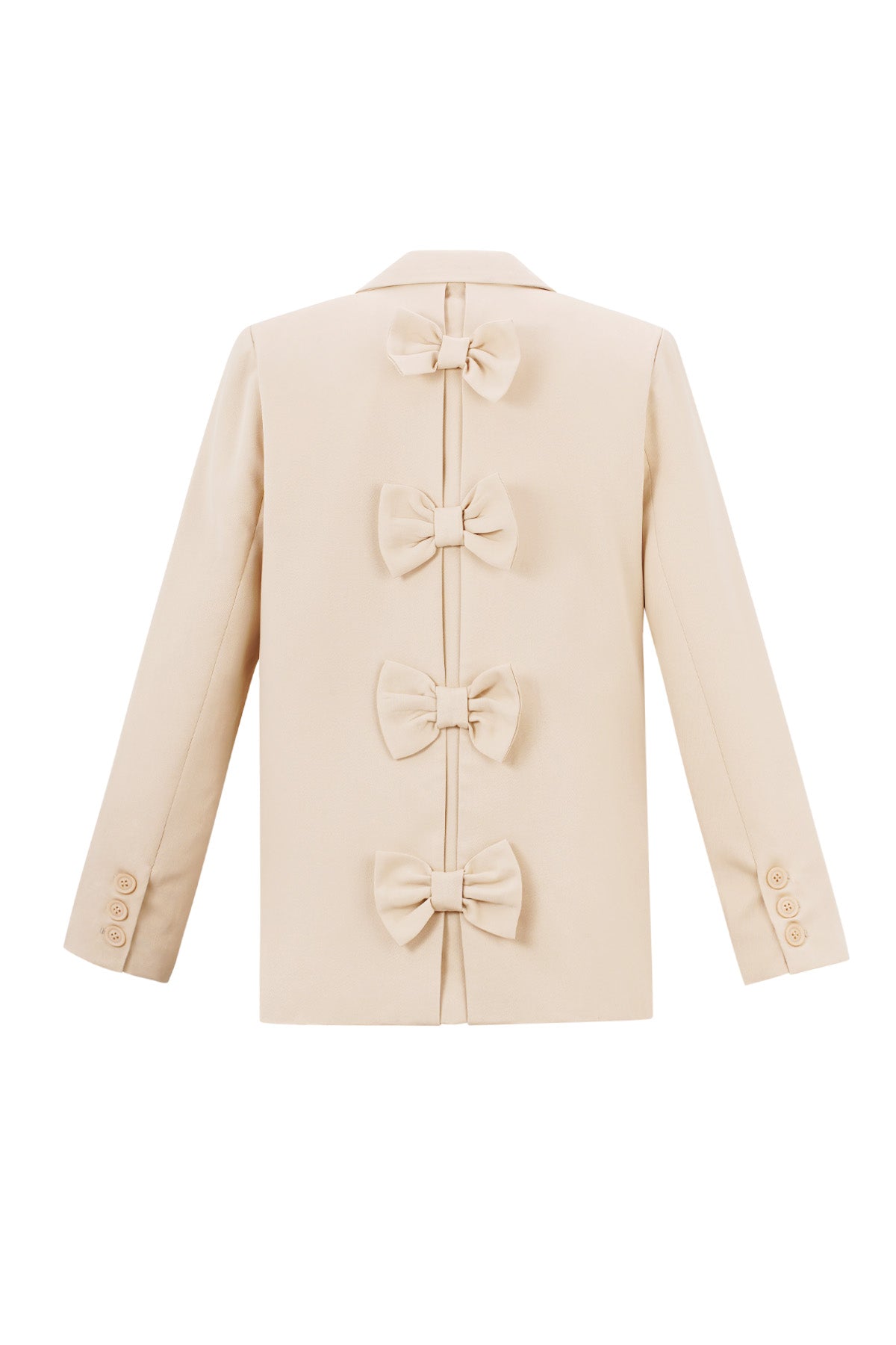 Polyester Women's Suit Set Tailored Bow Detail