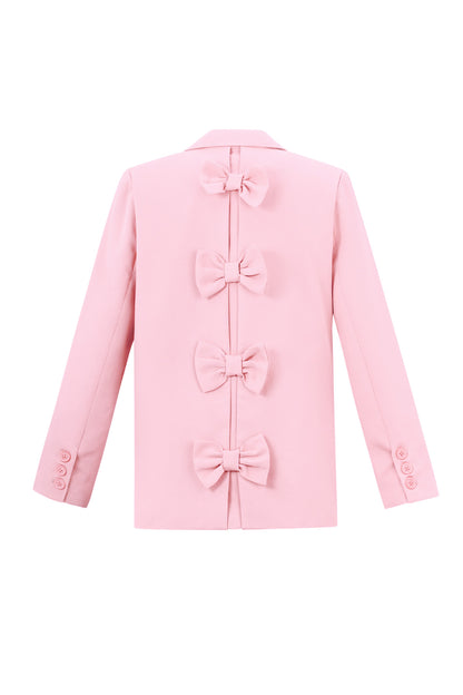 Polyester Women's Suit Set Tailored Bow Detail