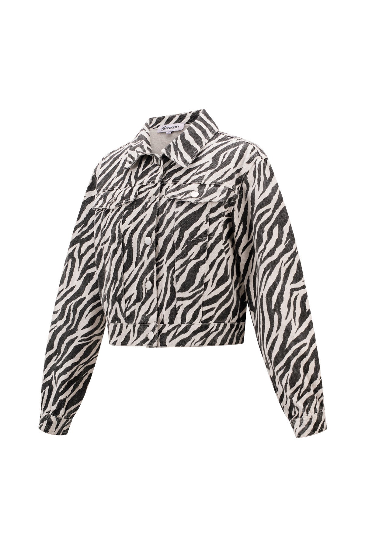 Cotton Denim Women's Jacket Street Elegant Specialty Animal Print