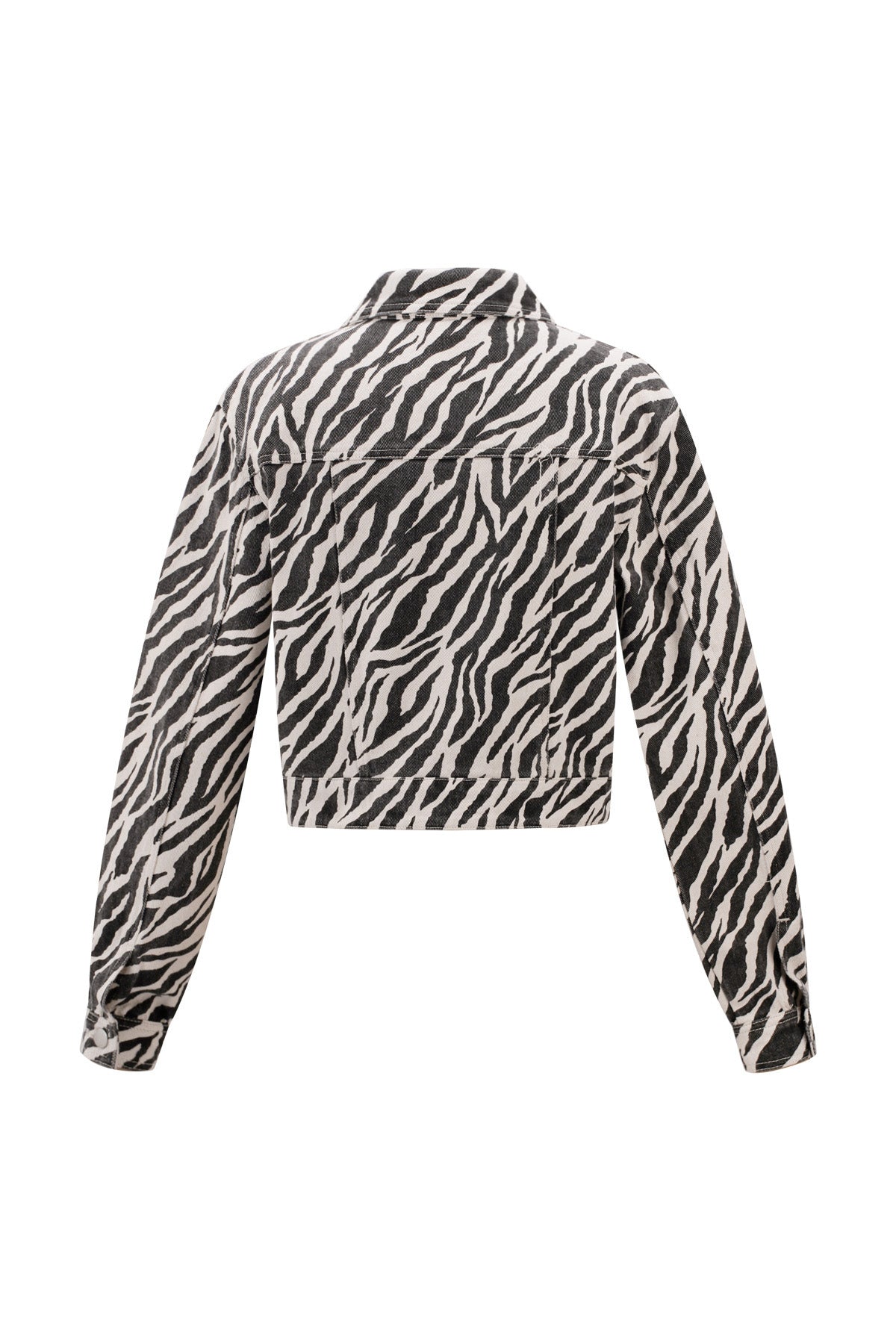 Cotton Denim Women's Jacket Street Elegant Specialty Animal Print