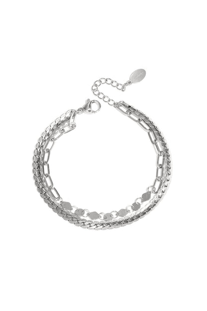 Dubbellaagse armband Stainless Steel