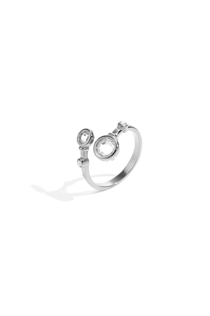 Roestvrijstalen minimalistische ringen cirkel Casual Dagelijks Eenvoudig Serie Dames sieraden
