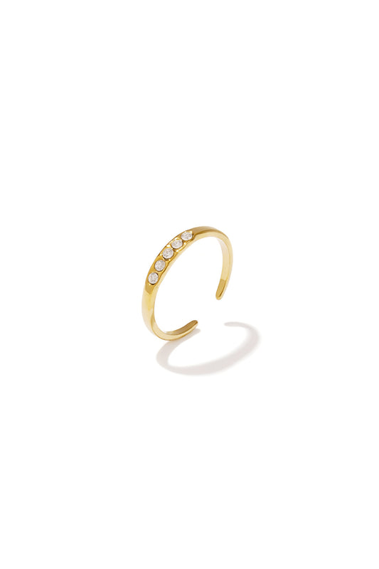 Ring met steentjes -Stainless Steel