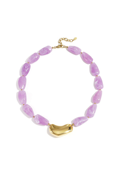 Ketting met asymmetrische statementkraal