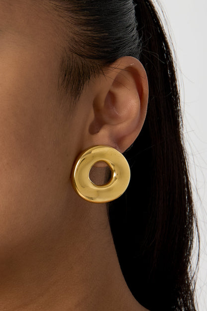 Statement oorbellen in donut vorm