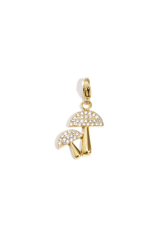Sieraden bedel paddenstoelen met steentjes DIY