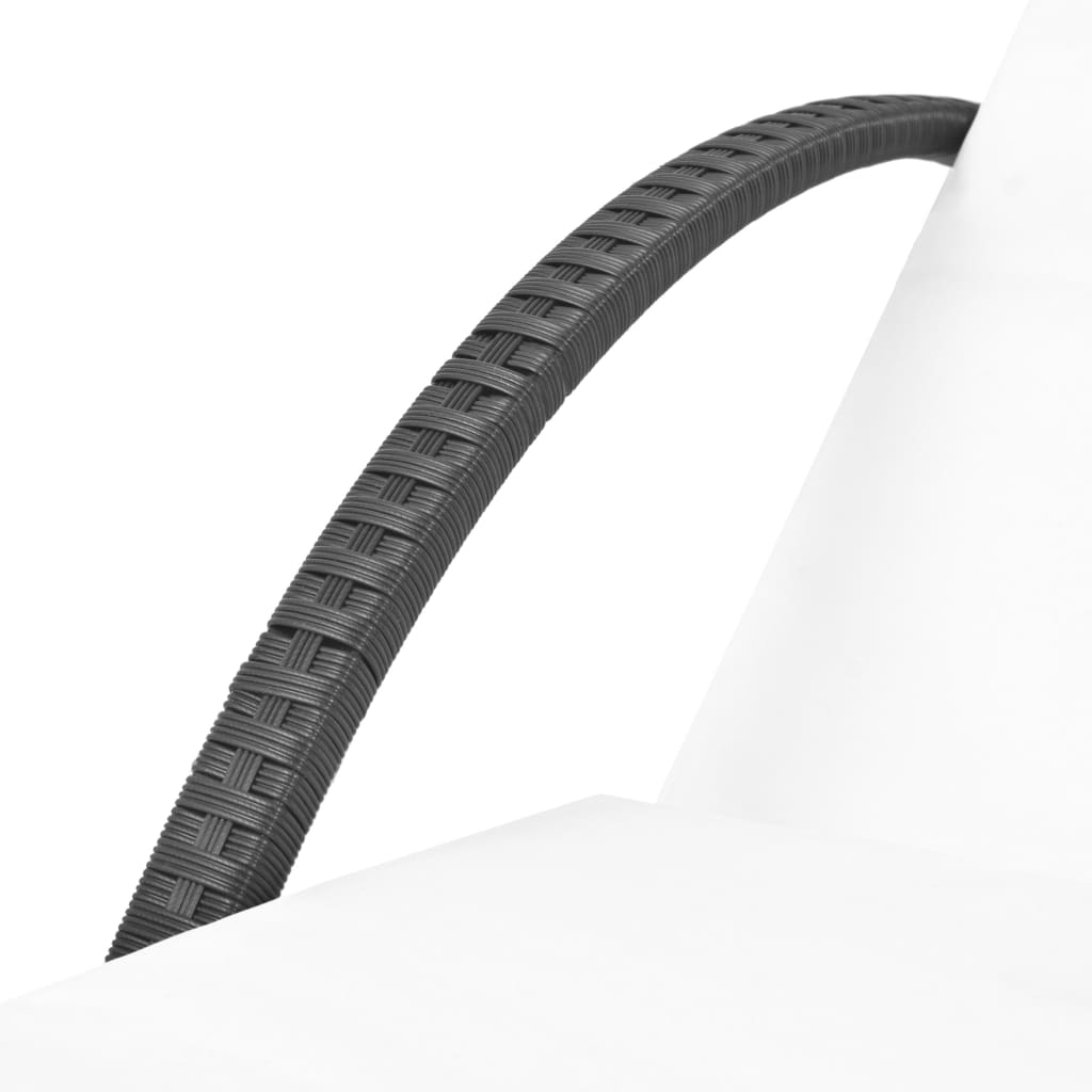 Ligbed Met Kussen Poly Rattan