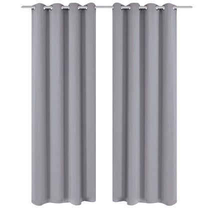 Gordijn Met Metalen Ringen Verduisterend 270X245