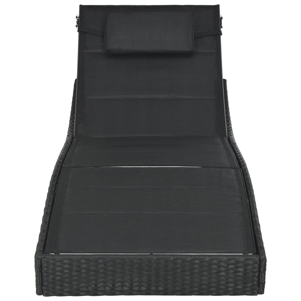 Ligbed Poly Rattan En Textileen