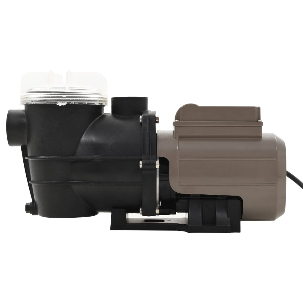 Zwembadpomp Met Timer 0,25 Pk 8000 L/U Zwart