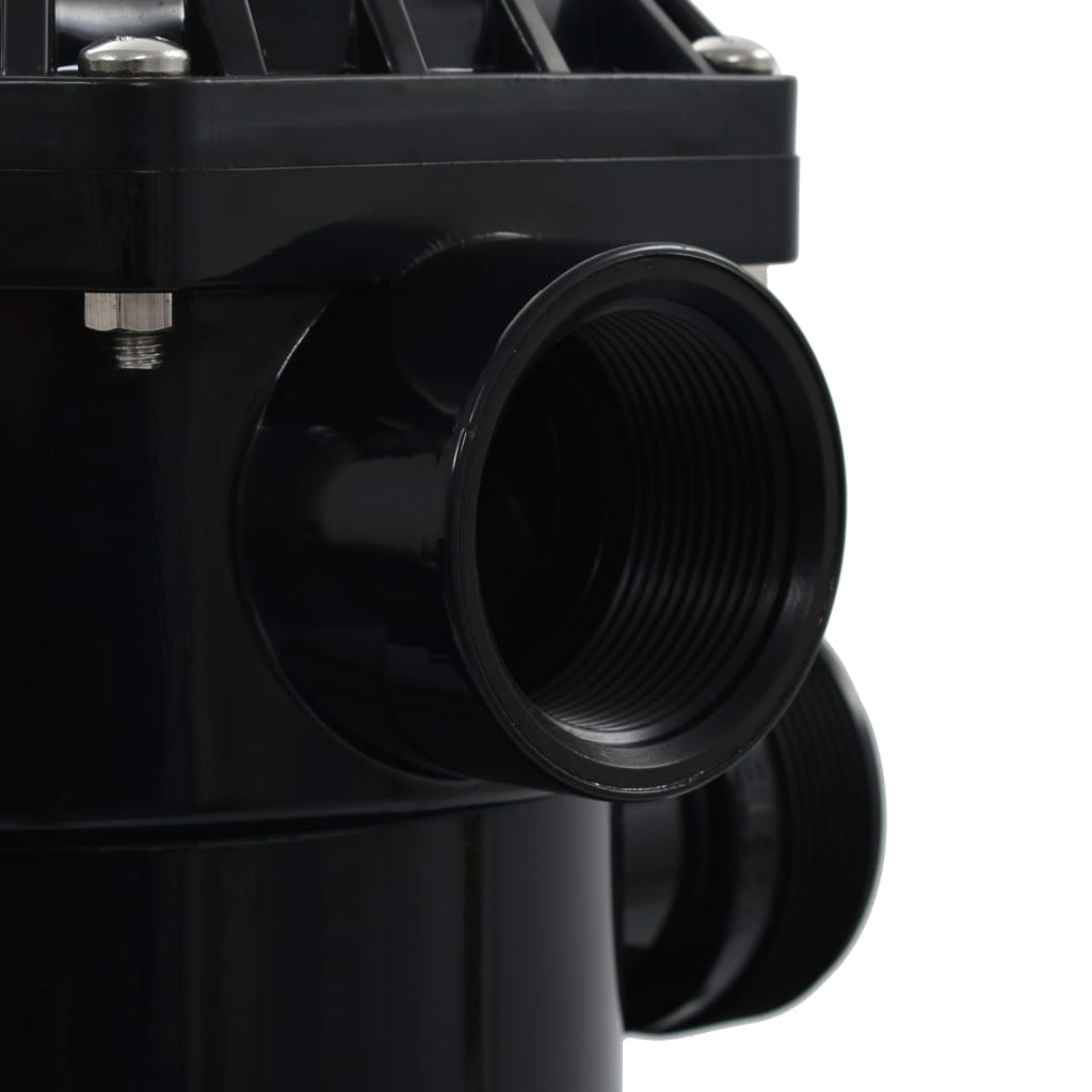 Zwembadzandfilter Met 6-Positie Ventiel Blauw