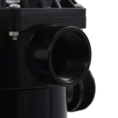 Zwembadzandfilter Met 6-Positie Ventiel Blauw