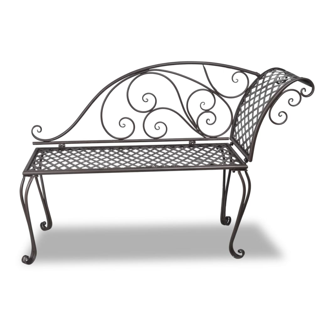 Chaise Longue 128 Cm Staal Antiek