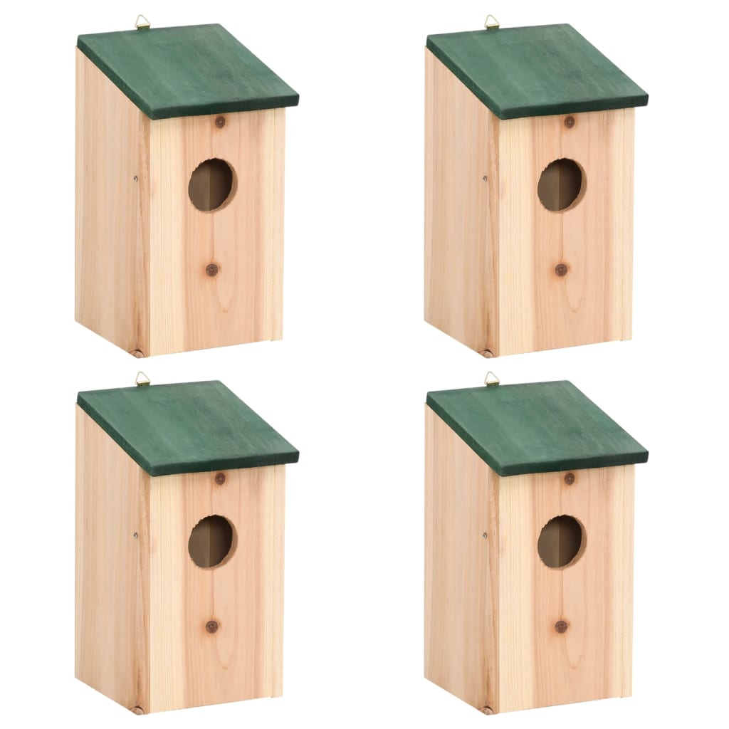 Vogelhuisjes 12X12X22 Cm Massief Vurenhout