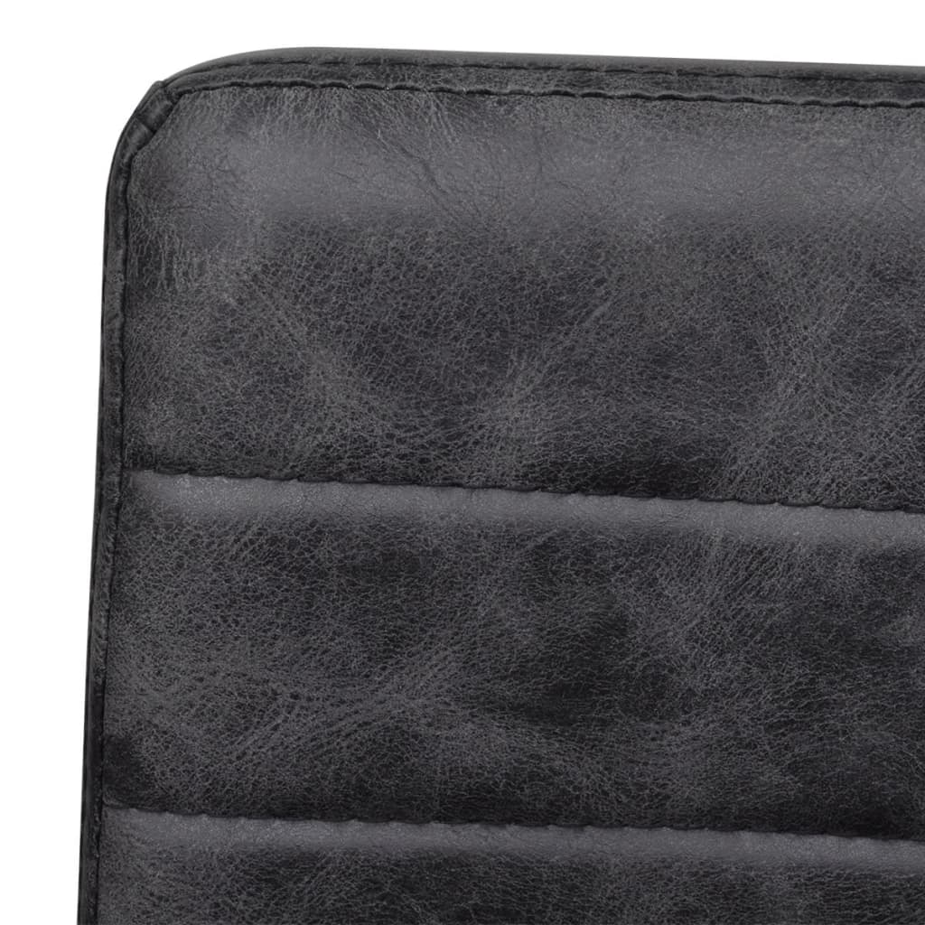 Eetkamerstoelen 2 St Kunstleer Zwart