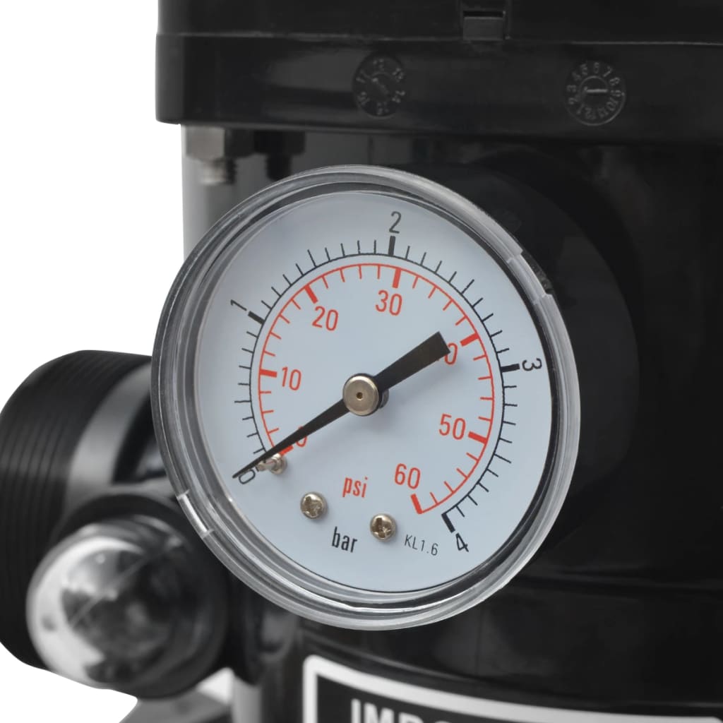 Zwembadzandfilter Met 6-Positie Ventiel 460 Mm Blauw Sonoma Eiken