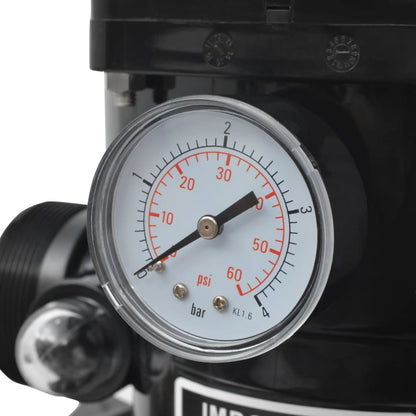 Zwembadzandfilter Met 6-Positie Ventiel 460 Mm Blauw Sonoma Eiken