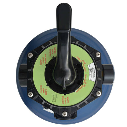 Zwembadzandfilter Met 6-Positie Ventiel 460 Mm Blauw Sonoma Eiken