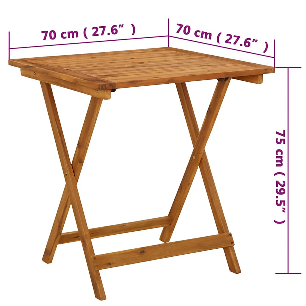 Tuintafel Inklapbaar Massief Acaciahout