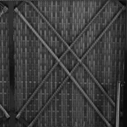 Ligbed Met Kussen Poly Rattan