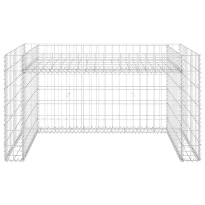 Grasmaaieroverkapping Met Plantenbak 110X80X60Cm Staaldraad Wit En Blauw