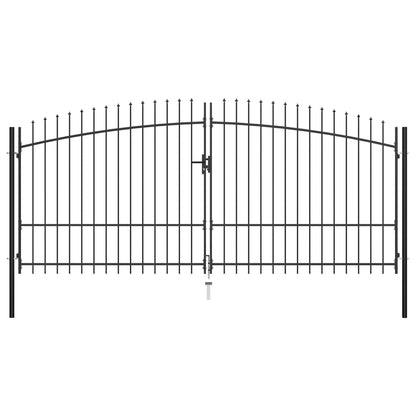 Hekpoort Dubbele Deur Met Speren Bovenkant