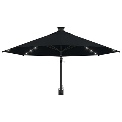 Wandparasol Met Led's En Metalen Paal 300 Cm
