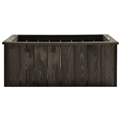 Plantenbak Verhoogd Massief Grenenhout Grijs