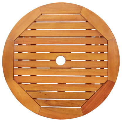 Tuintafel Inklapbaar Ø60X75 Cm Massief Eucalyptushout