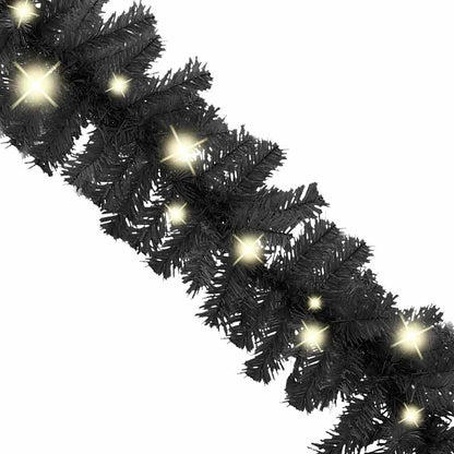 Kerstslinger Met Led-Lampjes Zwart