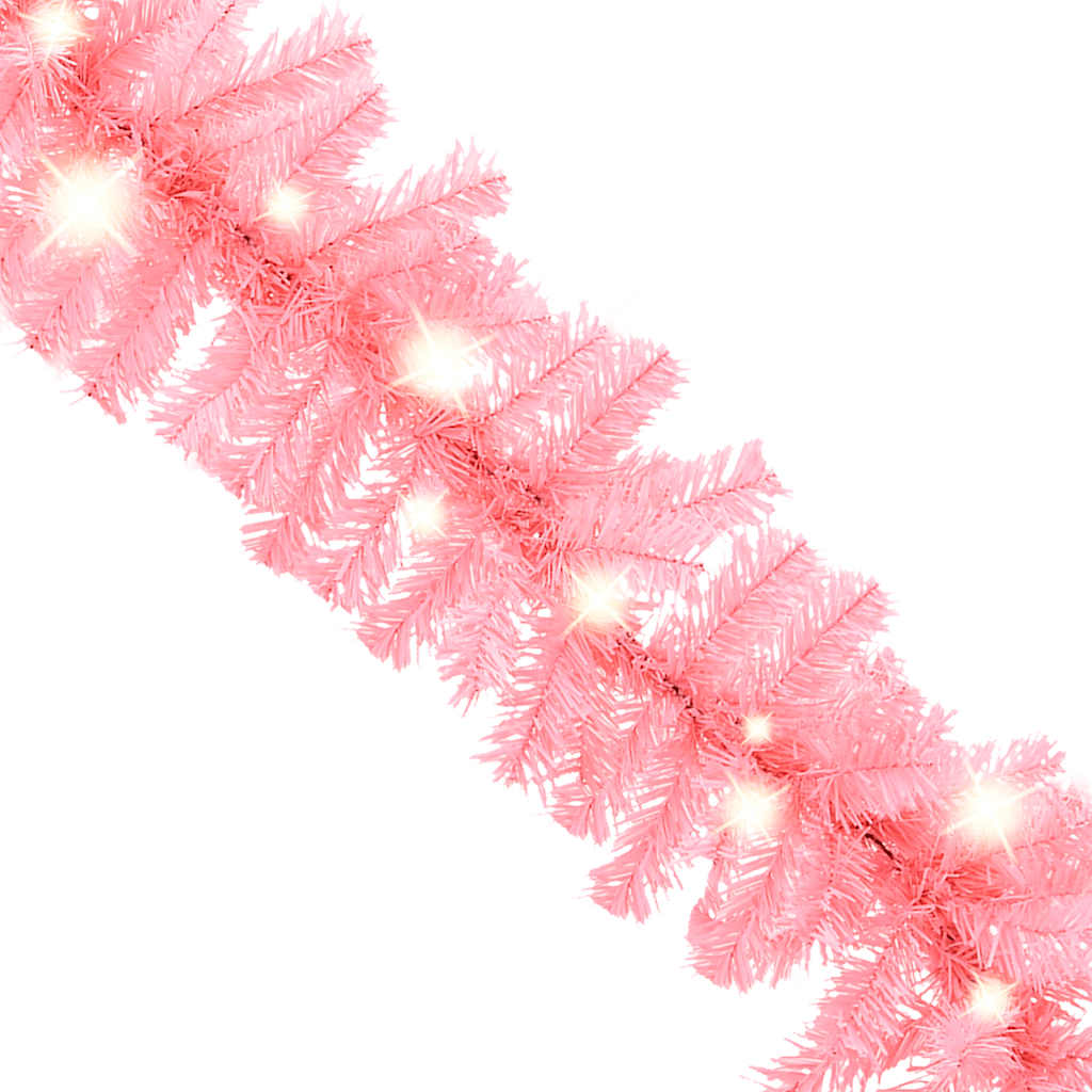 Kerstslinger Met Led-Lampjes Roze