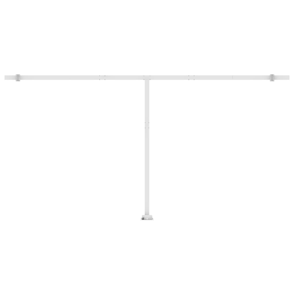 Luifel Vrijstaand Handmatig Uittrekbaar Oranje Bruin