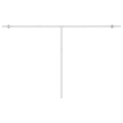 Luifel Handmatig Uittrekbaar Met Led Oranje En Bruin