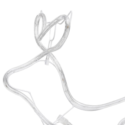 Kerstdecoratie Rendier En Slee 252 Led's Koudwit