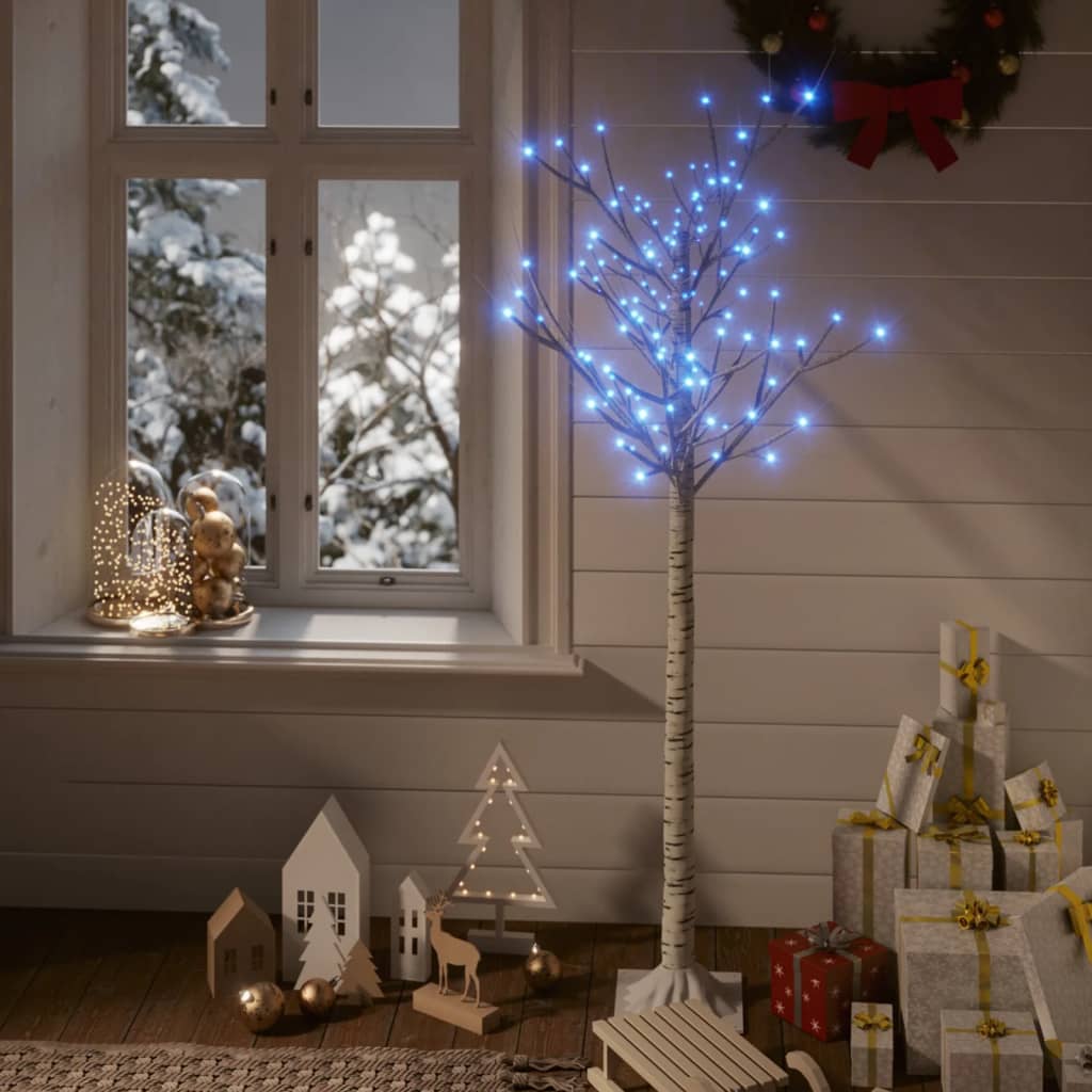 Kerstboom Wilg Met 200 E Led's Binnen En Buiten 2,2 M Blauw