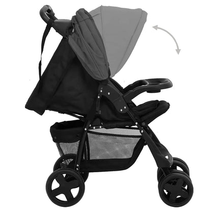 Kinderwagen Staal En Zwart