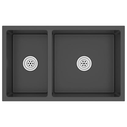 Gootsteen Roestvrij Staal Zwart