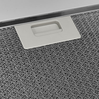 Wandafzuigkap 90 Cm Staal En Gehard Glas Wit