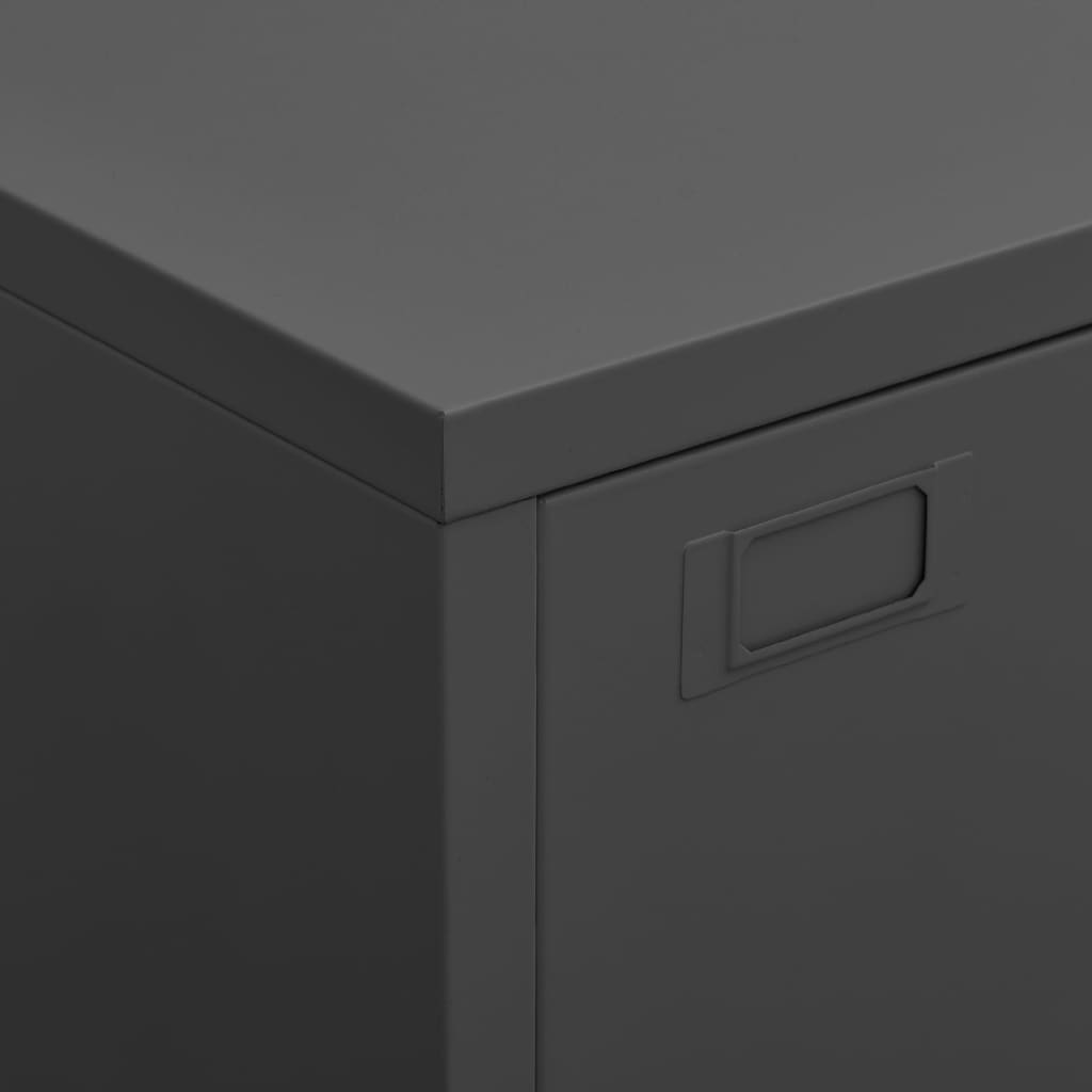 Opbergkast Industrieel 70X40X115 Cm Metaal Kleurig