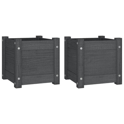 Plantenbakken 31X31X31 Cm Massief Grenenhout