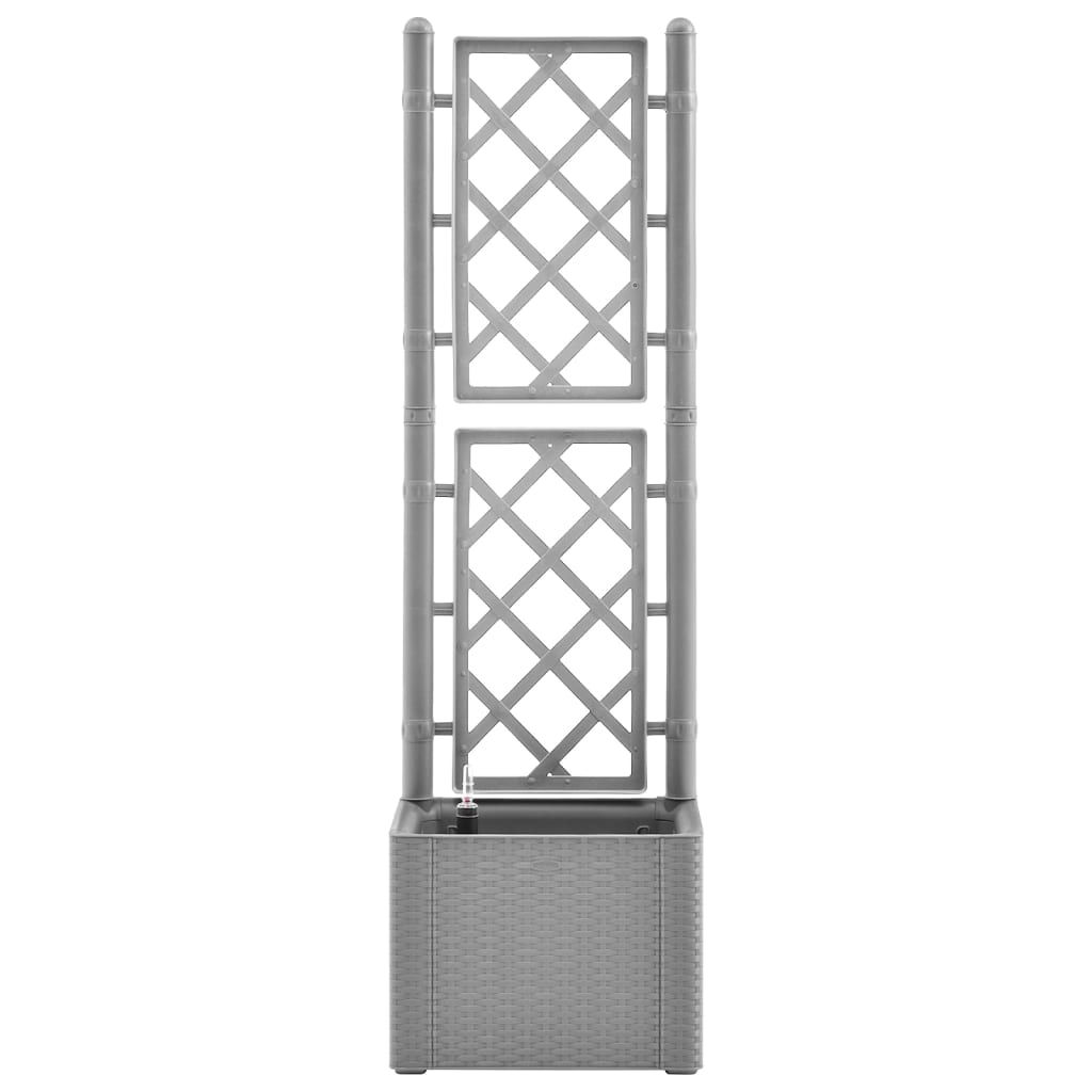 Plantenbak Verhoogd Met Latwerk En Zelfbewateringssysteem